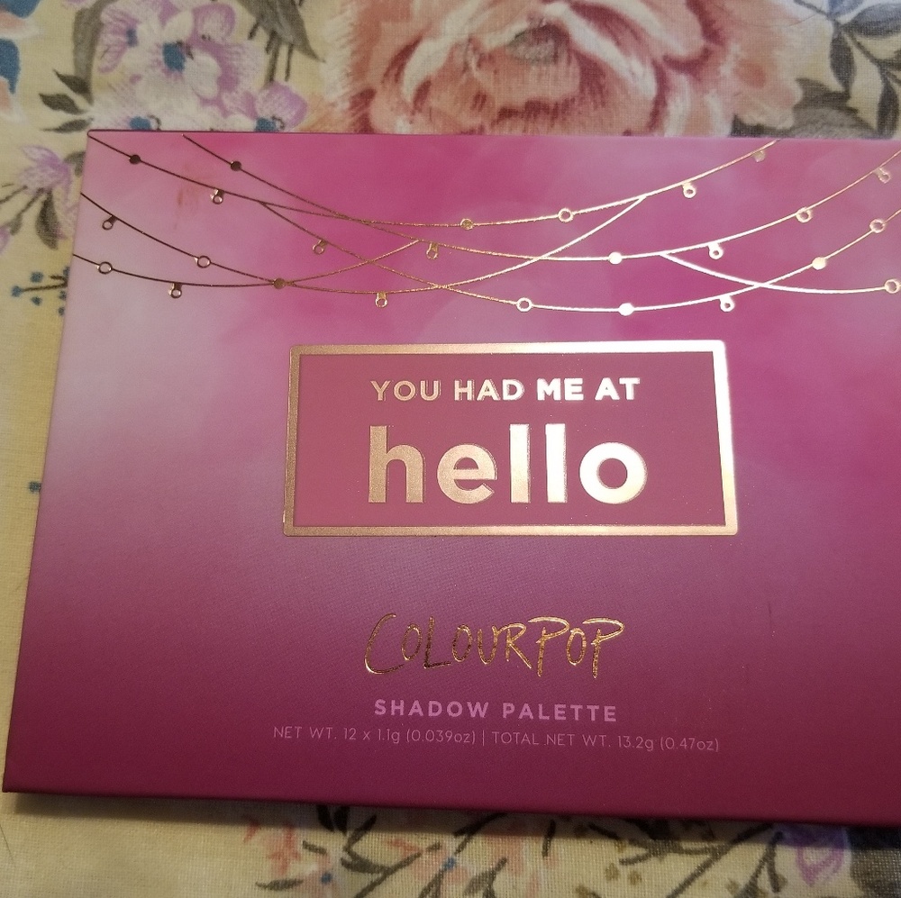 You Had Me At Hello Colourpop shadow pallet.